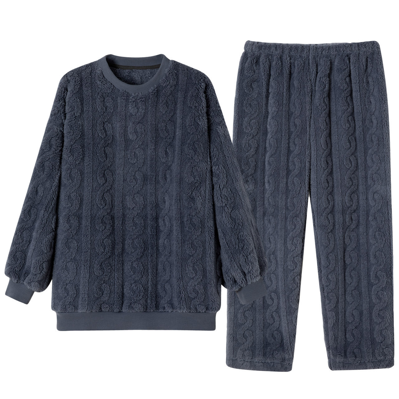 Keep Warm Thickened Flannel Housewear Fashion Suit
