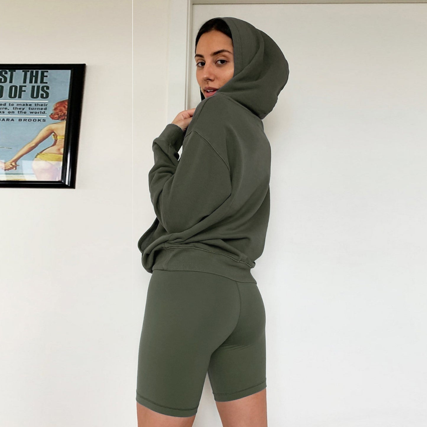 Fashion casual home solid color loose sweater
