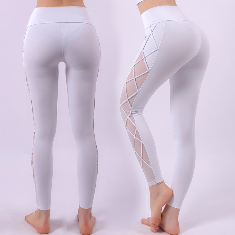 Tight Yoga Pants With High Waists And Naked Buttocks Lift