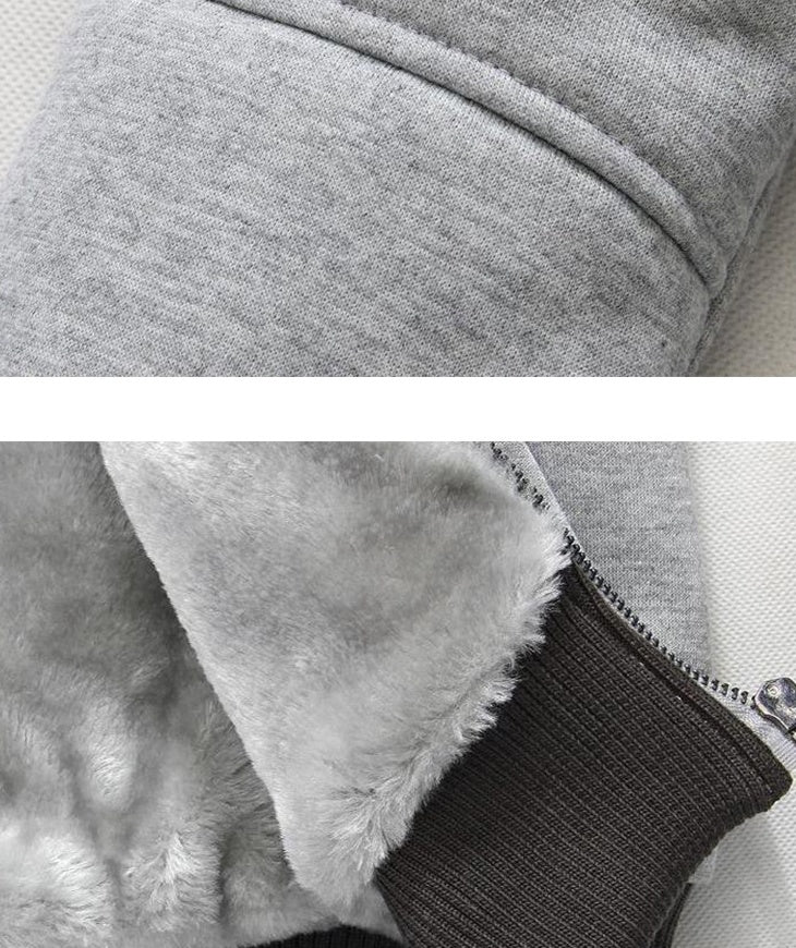Aliexpress explosion of autumn and winter fashion men's cashmere sweater with Korean thickened hooded cardigan coat color.