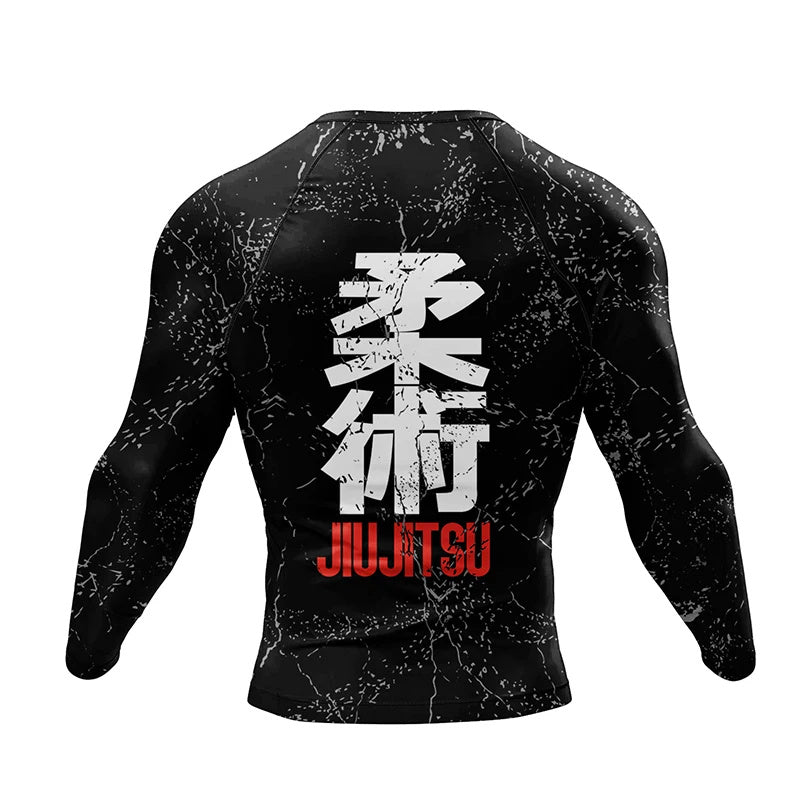 Jiu Jitsu 3D Printing Quick-drying Stretch  4-piece Set.