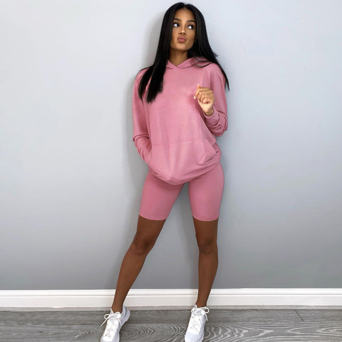Fashion casual home solid color loose sweater