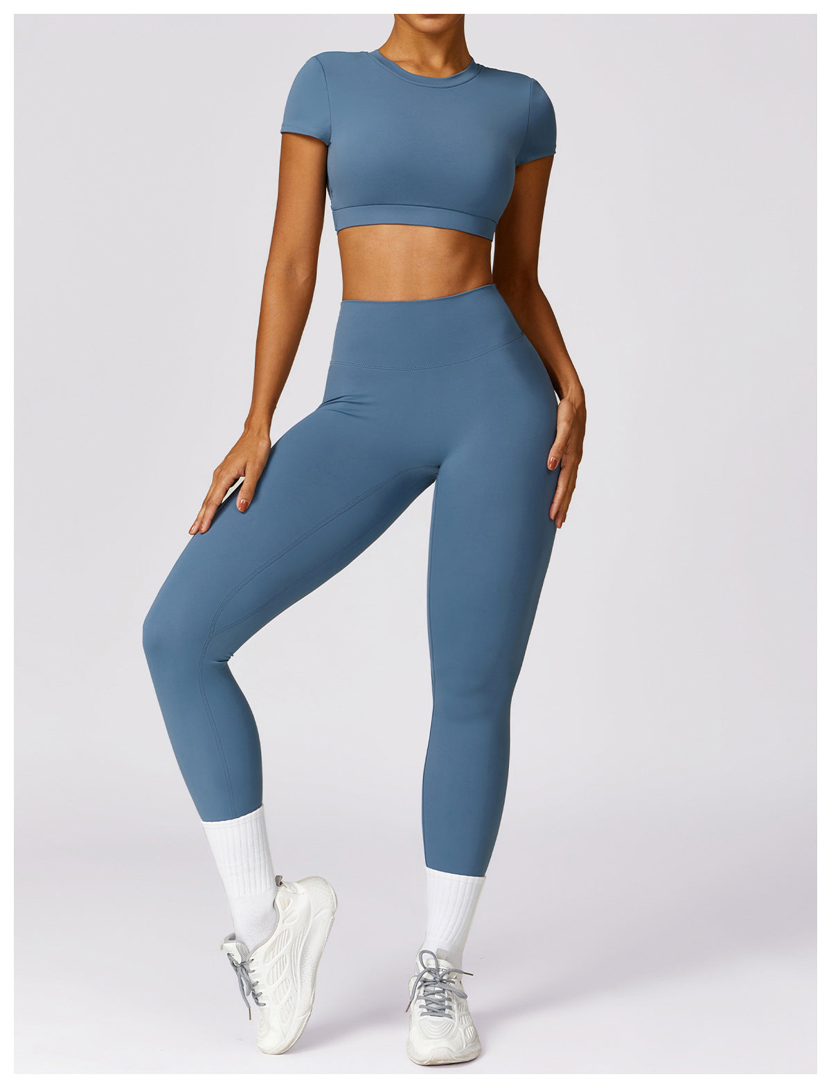 Women's Brushed Back Skinny Running Sports Outerwear Quick-drying Workout Clothes Suit