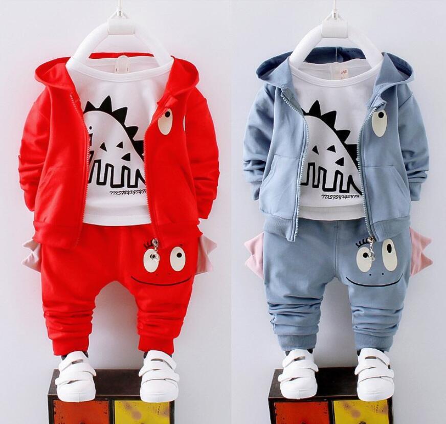 Dinosaur long sleeve children's suit.
