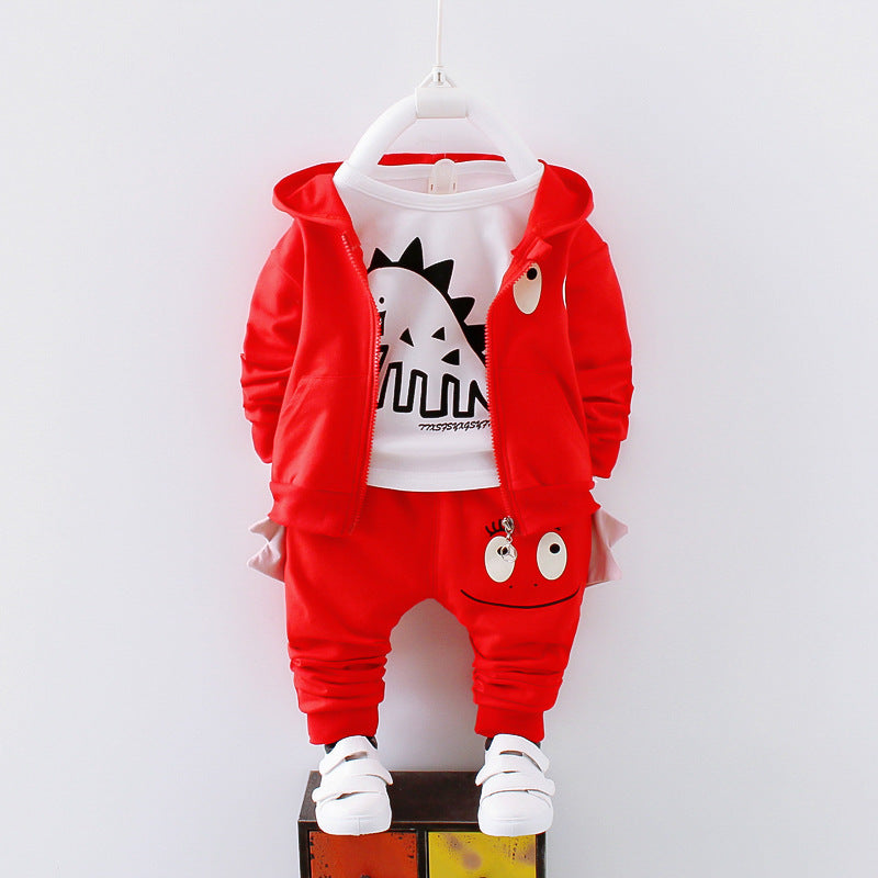 Dinosaur long sleeve children's suit.