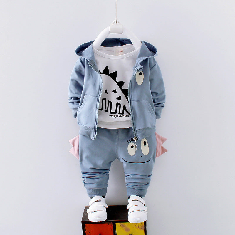 Dinosaur long sleeve children's suit.
