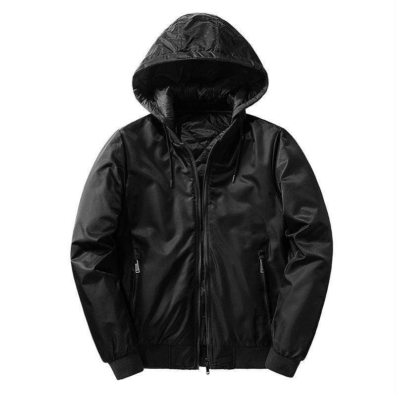 Autumn And Winter Plus Cotton Flight Suit Jacket Korean Style Slim Men's Clothing