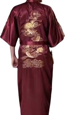 Single-sided Dragon Nightgown Loose Long Men