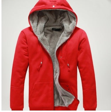 Aliexpress explosion of autumn and winter fashion men's cashmere sweater with Korean thickened hooded cardigan coat color.