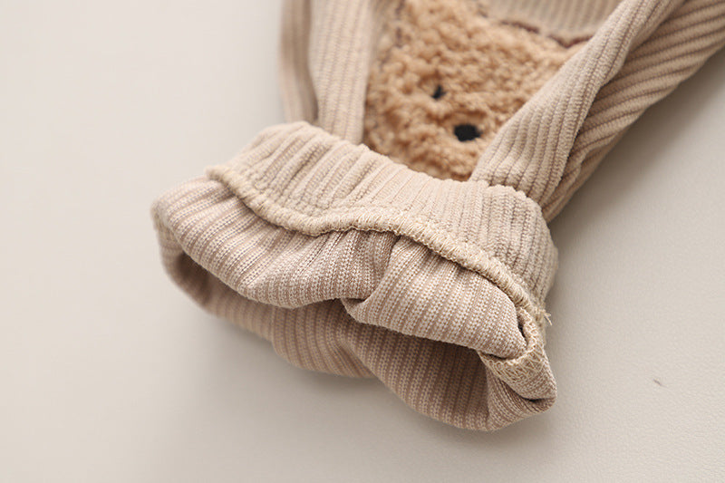 Children's Autumn Clothing Cartoon Long Sleeve Sweater Two-piece Set.
