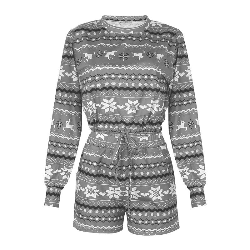 European And American Explosive National Wind Printing Long Sleeves