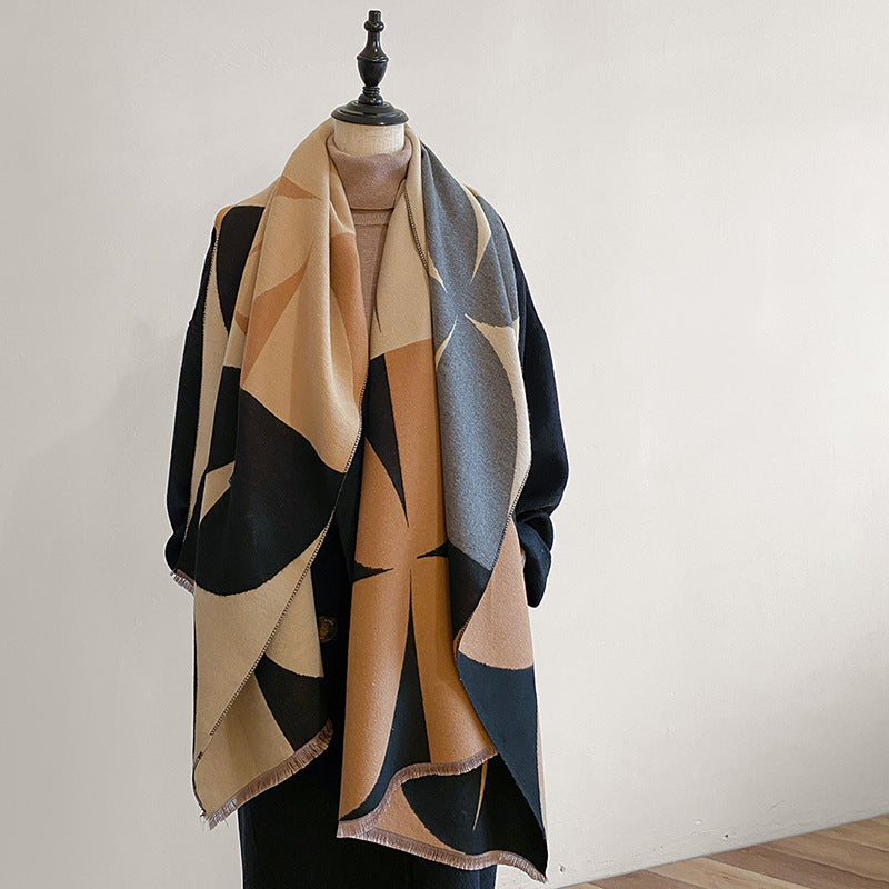 Scarf Fashion Artificial Cashmere Thickened Warm.