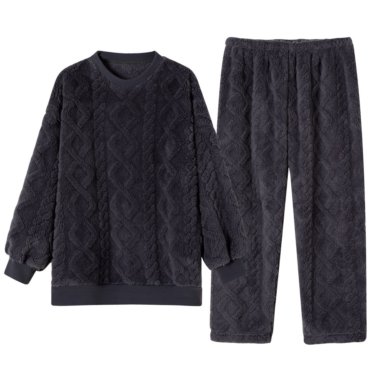 Keep Warm Thickened Flannel Housewear Fashion Suit