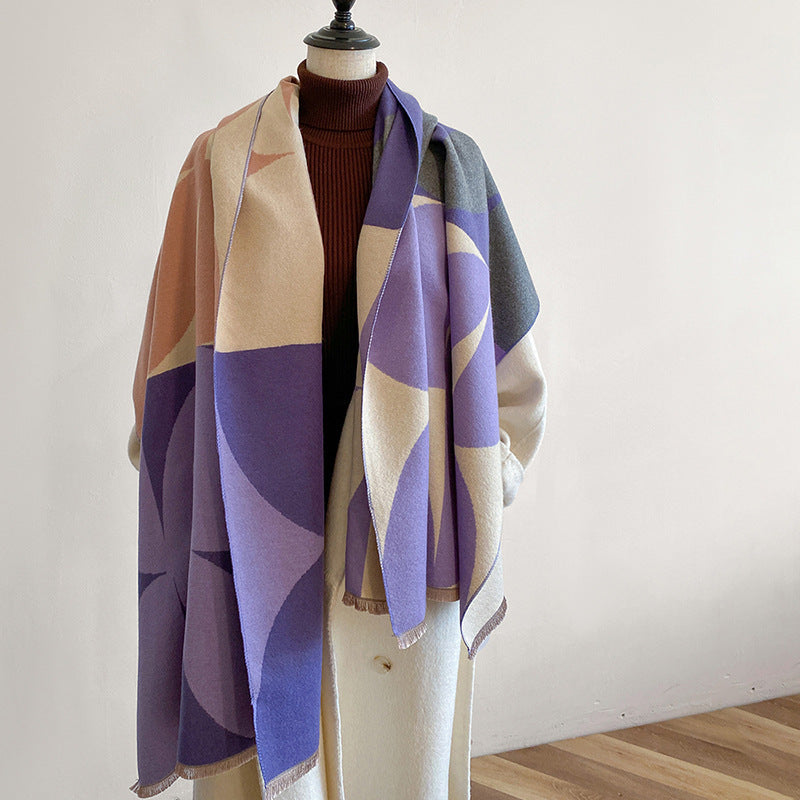 Scarf Fashion Artificial Cashmere Thickened Warm.
