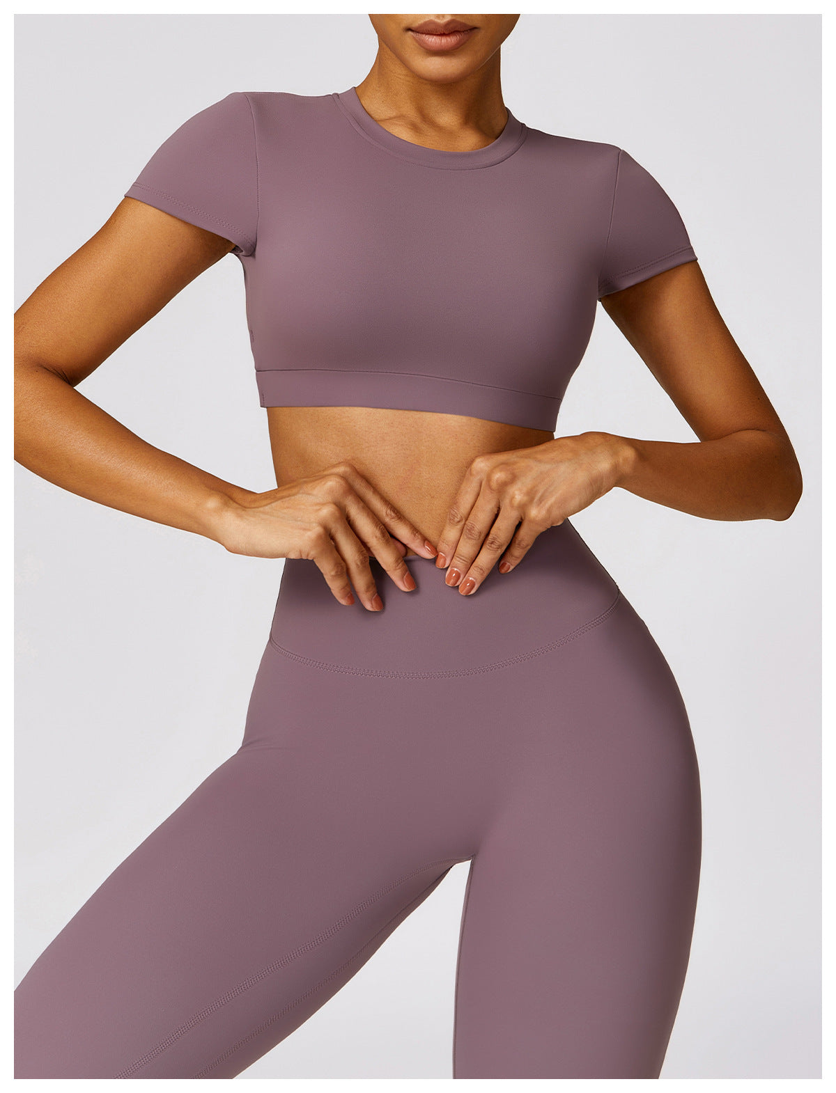 Women's Brushed Back Skinny Running Sports Outerwear Quick-drying Workout Clothes Suit