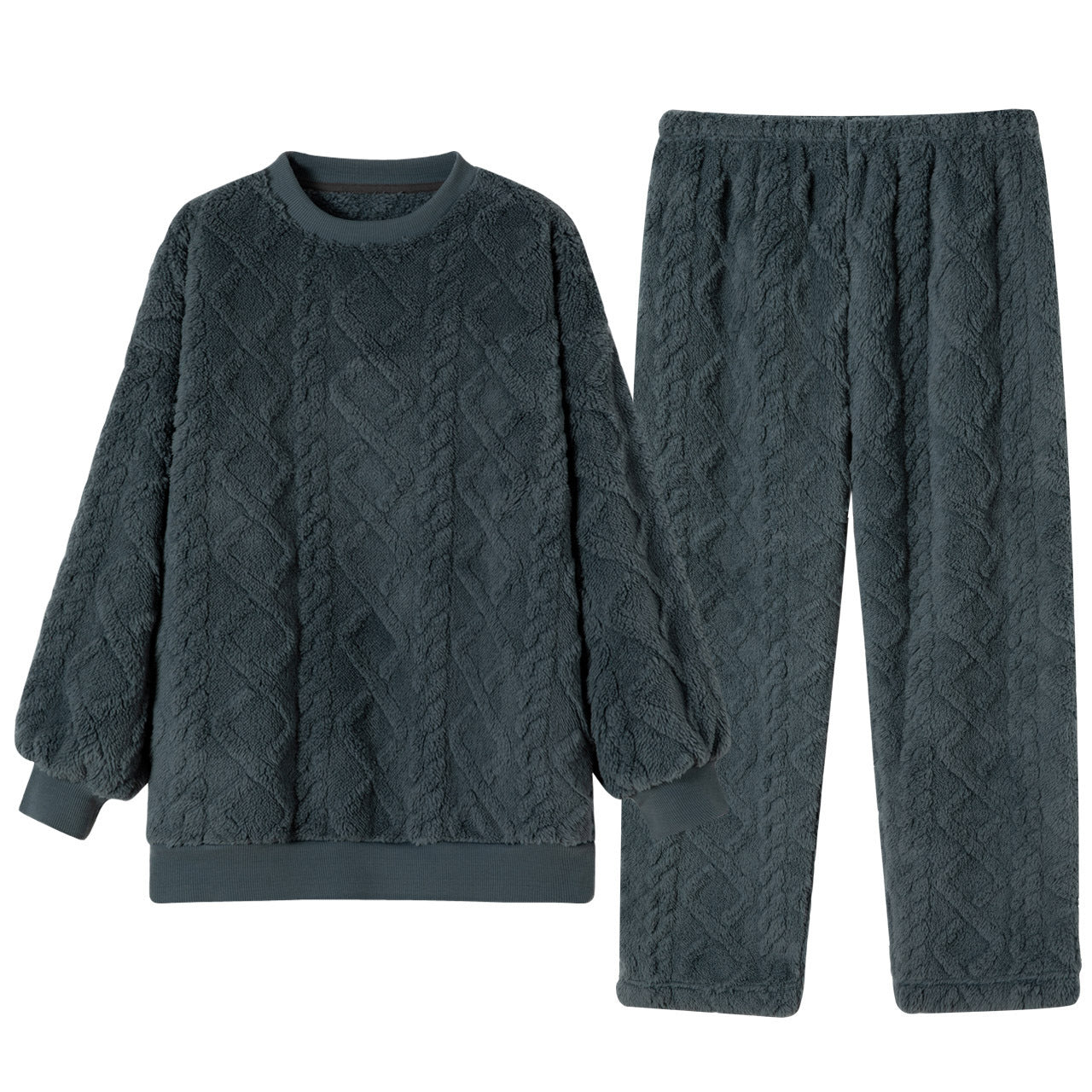 Keep Warm Thickened Flannel Housewear Fashion Suit