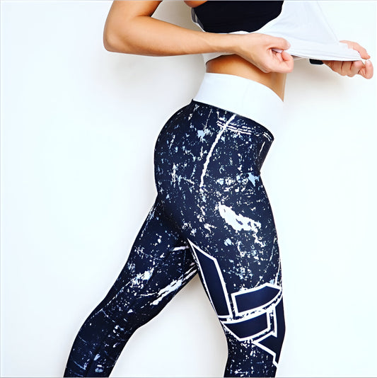 3 Colours Geometric Women BJJ Spats.