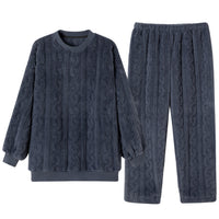 Keep Warm Thickened Flannel Housewear Fashion Suit