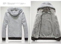 Aliexpress explosion of autumn and winter fashion men's cashmere sweater with Korean thickened hooded cardigan coat color.