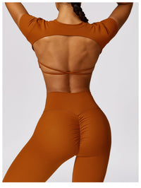 Women's Brushed Back Skinny Running Sports Outerwear Quick-drying Workout Clothes Suit