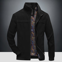 Loose Middle-aged And Elderly Stand-up Collar Jacket