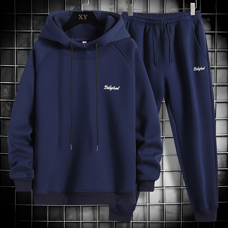 Spring And Autumn New Sweater Suit Men's Trend Matching Hooded Jacket Casual Sportswear Couple Outfit