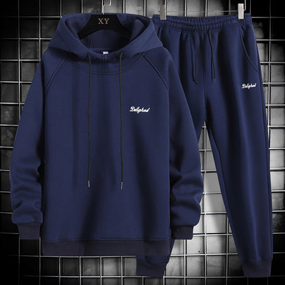 Spring And Autumn New Sweater Suit Men's Trend Matching Hooded Jacket Casual Sportswear Couple Outfit