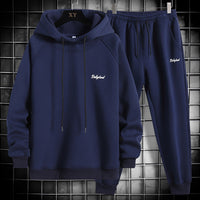 Spring And Autumn New Sweater Suit Men's Trend Matching Hooded Jacket Casual Sportswear Couple Outfit