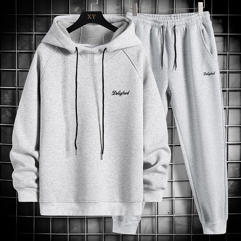 Spring And Autumn New Sweater Suit Men's Trend Matching Hooded Jacket Casual Sportswear Couple Outfit