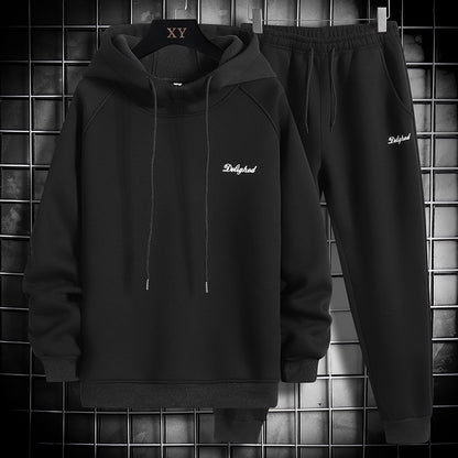 Spring And Autumn New Sweater Suit Men's Trend Matching Hooded Jacket Casual Sportswear Couple Outfit