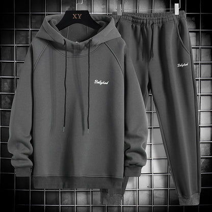 Spring And Autumn New Sweater Suit Men's Trend Matching Hooded Jacket Casual Sportswear Couple Outfit