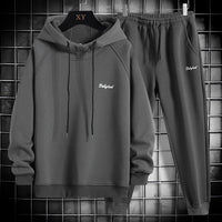 Spring And Autumn New Sweater Suit Men's Trend Matching Hooded Jacket Casual Sportswear Couple Outfit