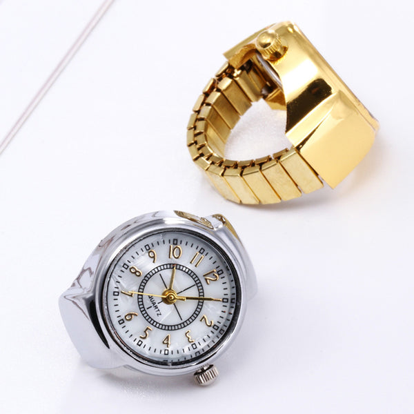 Gold Digital Ring Watch Student Watch Jewelry.