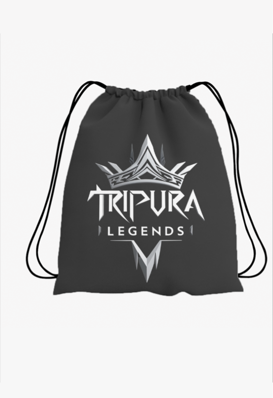 Unisex AOP Drawstring Bag White Standard