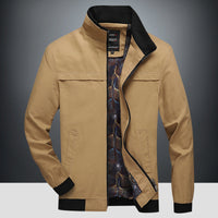 Loose Middle-aged And Elderly Stand-up Collar Jacket