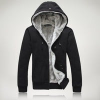 Aliexpress explosion of autumn and winter fashion men's cashmere sweater with Korean thickened hooded cardigan coat color.