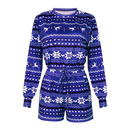 European And American Explosive National Wind Printing Long Sleeves