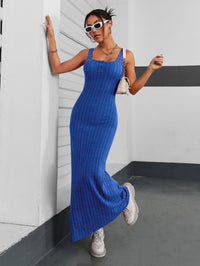 Women's Solid Color Elegant Slim Sleeveless Dress