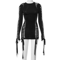 European And American Sexy Fishnet Hip Skirt