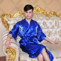 Single-sided Dragon Nightgown Loose Long Men