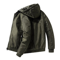 Autumn And Winter Plus Cotton Flight Suit Jacket Korean Style Slim Men's Clothing