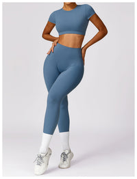 Women's Brushed Back Skinny Running Sports Outerwear Quick-drying Workout Clothes Suit
