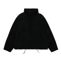 Pure Color Corduroy Padded Jacket Men