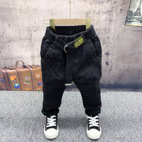 Boys Fleece Cotton Coat Sweater Jeans Suit.