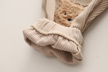 Children's Autumn Clothing Cartoon Long Sleeve Sweater Two-piece Set.