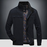 Loose Middle-aged And Elderly Stand-up Collar Jacket
