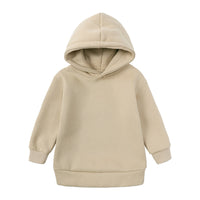 Thick Autumn And Winter Clothes Children's Pullover Hooded Sweater Trousers Two-piece Set