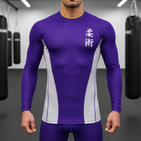 Jitsuninja Rash Guard | Long Sleeve Compression Top for BJJ & MMA