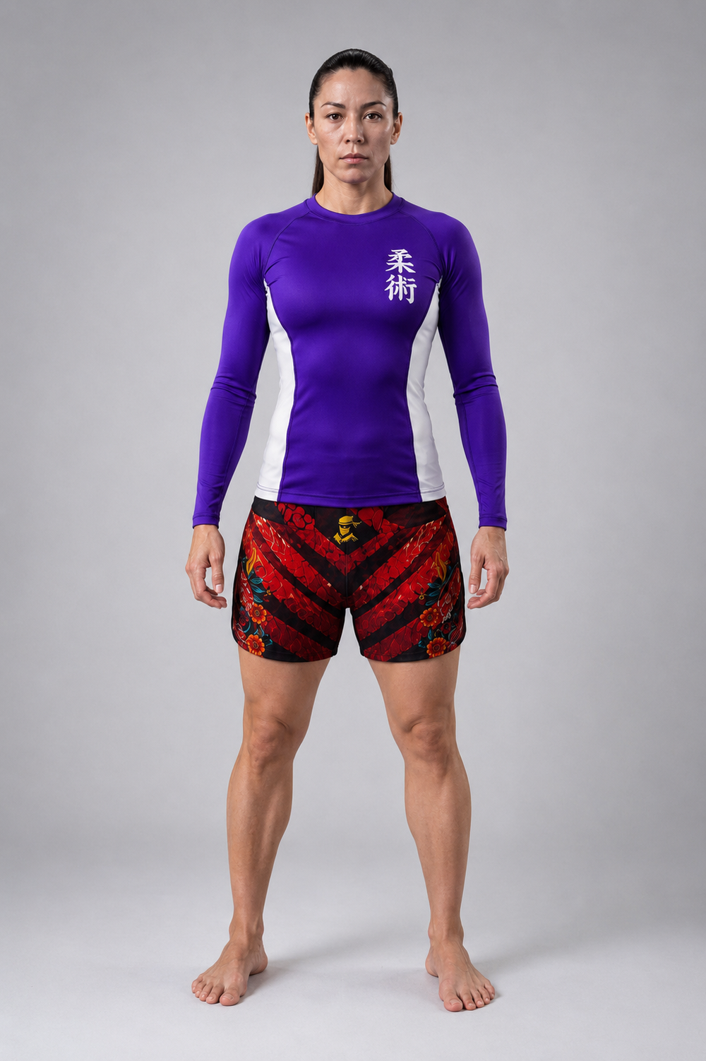 Jitsuninja Rash Guard | Long Sleeve Compression Top for BJJ & MMA