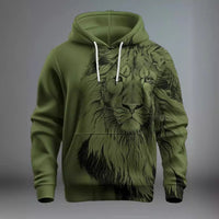 Fashion Brand Lion's Head 3D Hoodie Fashion Men And Women.